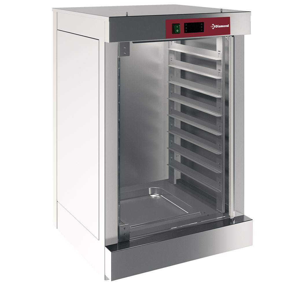 Kompakt Raskeskab til 8 plader – GN 2/3 & 460x340 mm – 60 cm – 30-60°C