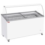 Isdisk – 467 liter – 8 kantiner – Energiklasse A – B 156 x D 64 x H 126 cm