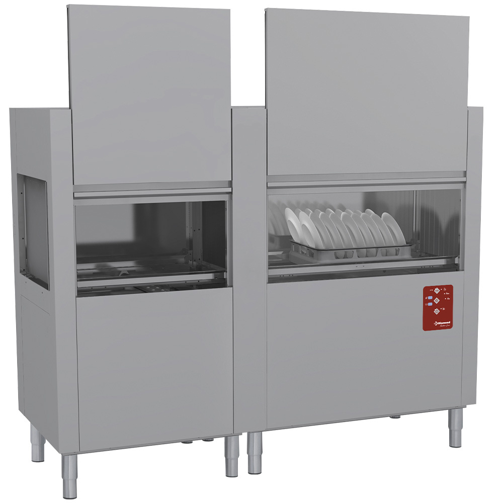 Kurvefremføringsopvaskemaskine – 200 kurve/t – 230V - Diamond (1968 mm)