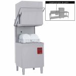Hætteopvaskemaskine vaskestation med Break Tank, 8,7 kW og 1200mm forvaskebord – Komplet sæt - Diamond Line Hætteopvaskemaskine vaskestation med Break Tank, 8,7 kW og 1200mm forvaskebord – Komplet sæt