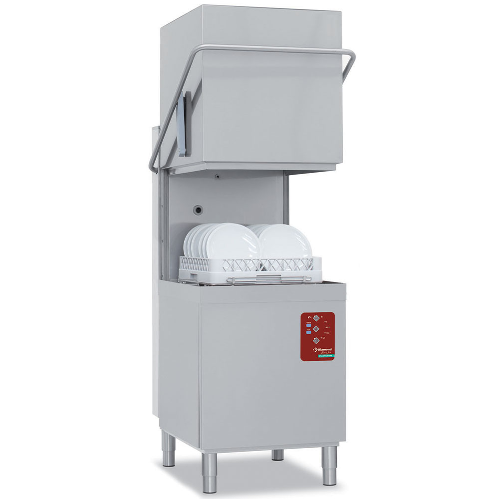 Hætteopvaskemaskine 500x500 "Full Hygiene" – 8,7 kW, Break Tank & A0-Sanitisation