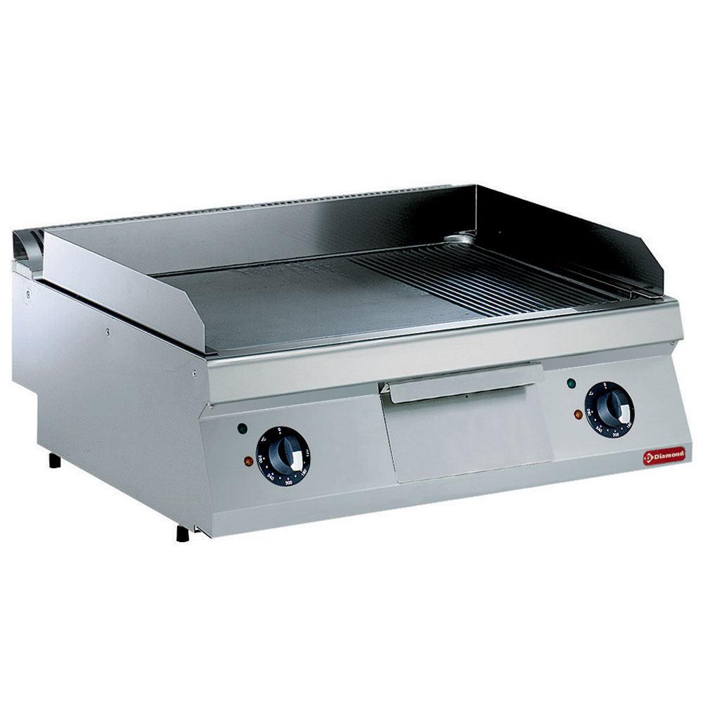 Elektrisk Stegeplade 800 mm – 2/3 Glat & 1/3 Riflet – 9 kW | ALPHA 650