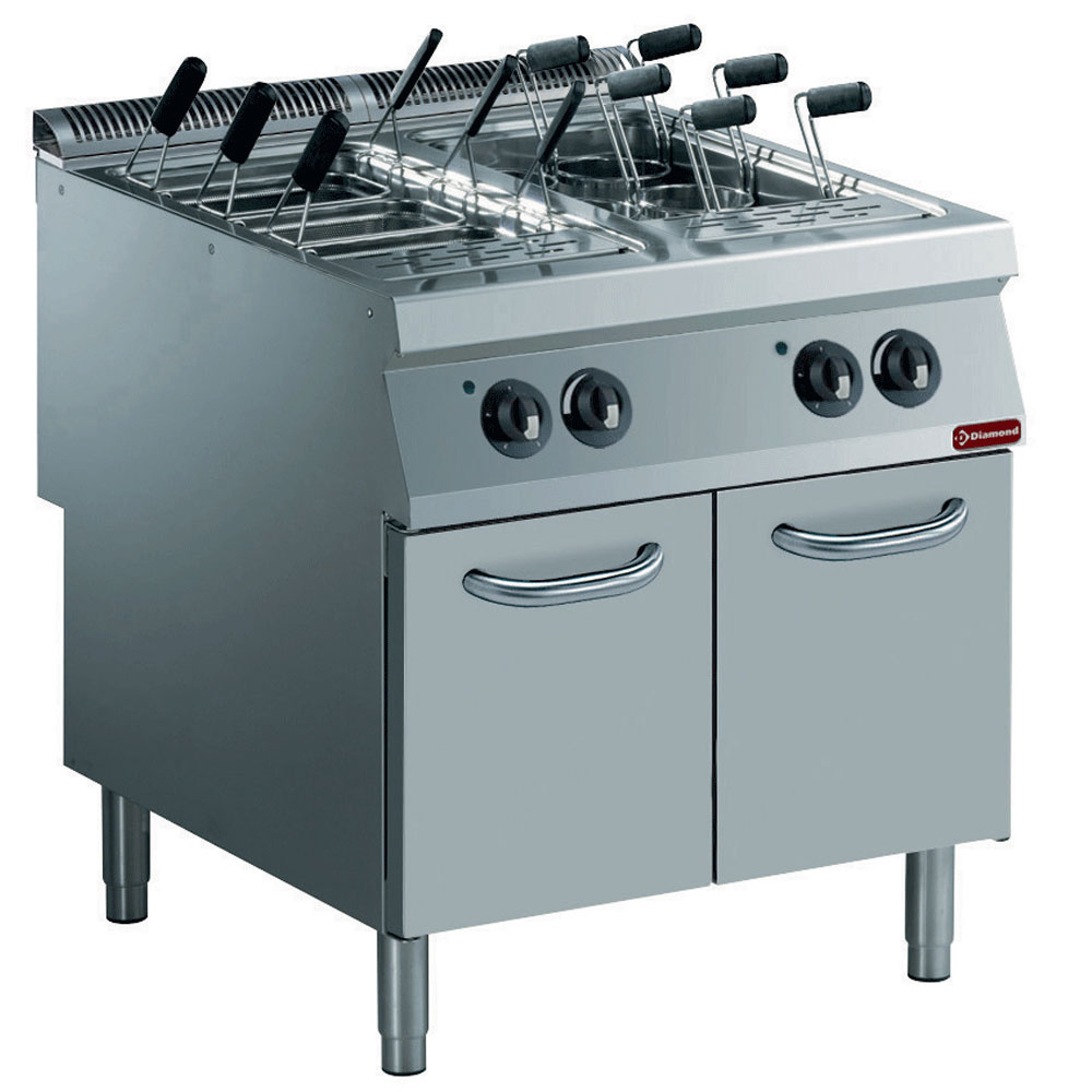Dobbelt Elektrisk Pastakoger 800 mm – 2 x 40 Liter – ALPHA 900