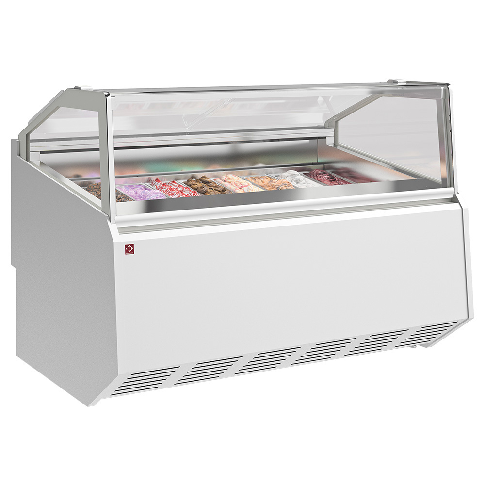 Innovativ Isdisk – 12 kantiner – Unikt glasdesign – B 111 cm – Plug-i