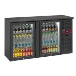 Flaskekøler med 2 glaslåger – 320 Liter – B-Klasse & Miljøvenlig R290