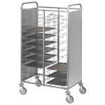 Dobbelt Universal Tallerkenvogn med 2x 12 Niveauer