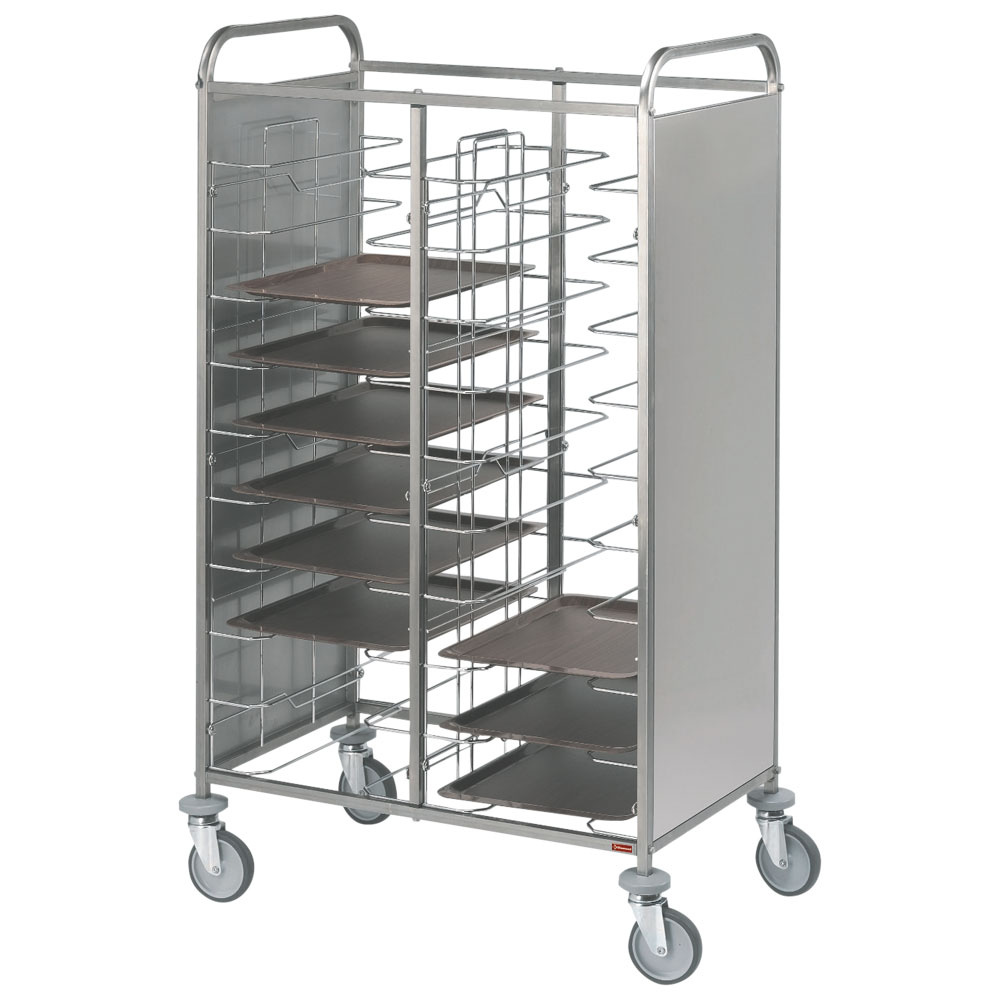 Dobbelt Universal Tallerkenvogn med 2x 12 Niveauer