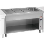 Bain Marie på Åbent Underskab – 4x GN 1/1 – 1500 mm – Diamond