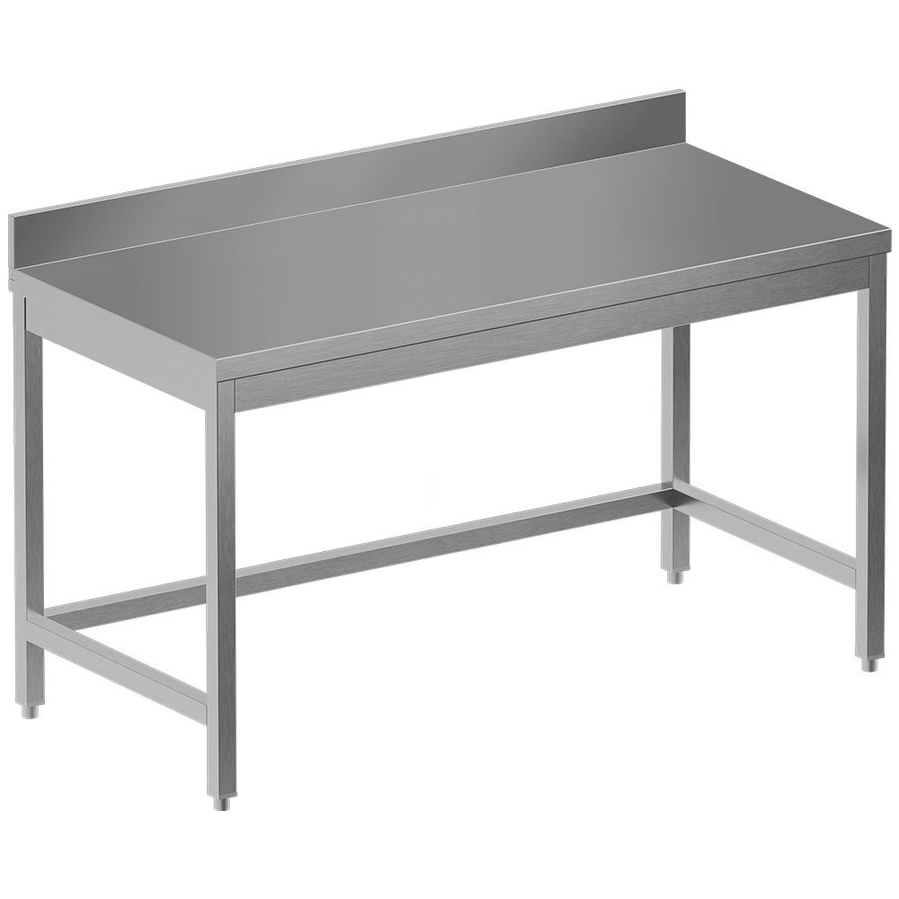 Arbejdsbord uden underhylde og med bagkant – 1000x600 mm